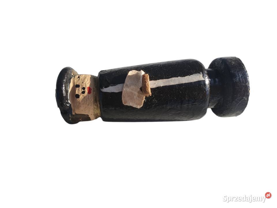 Stara drewniana zabawka figurka kolędnik lata