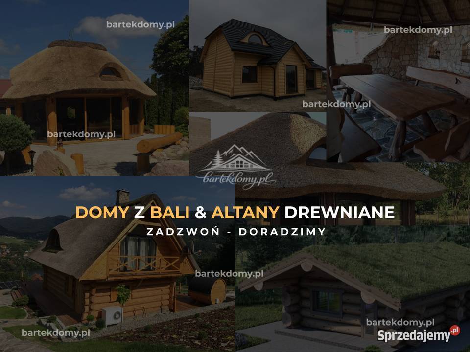 Altany Ogrodowe Kryte Strzechą Małe Domki Bielsko-Biała