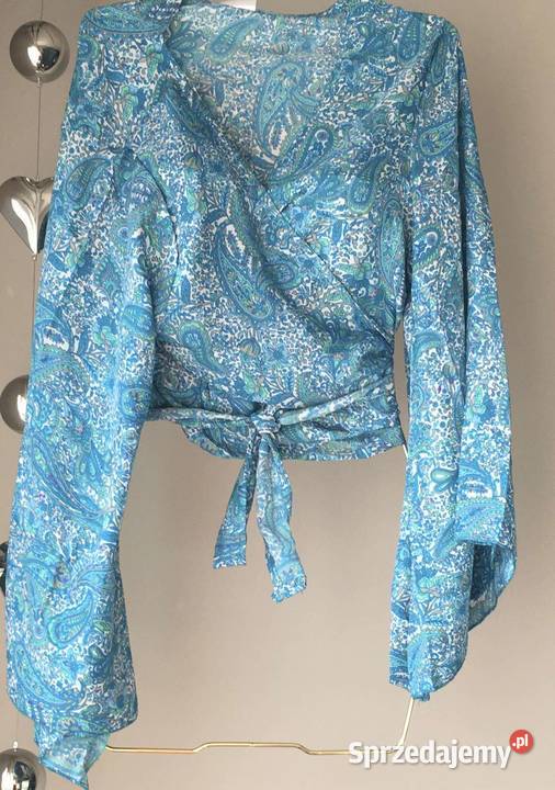 Bluzka narzutka wiązana BOHO2 jedwab naturalny sprzedam
