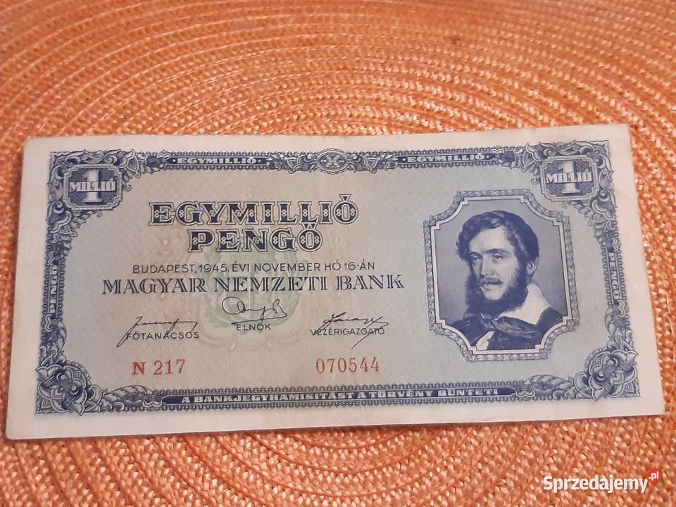banknot węgierski z 1945r