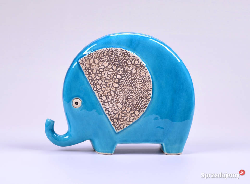 Słoń ceramiczny figurka słonia rzeźba słonia Radom