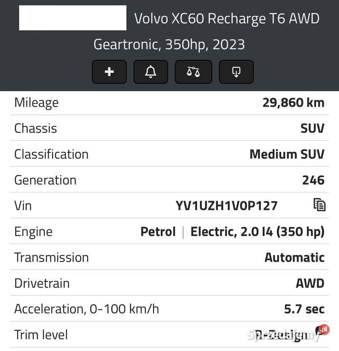 SILNIK B4204T46 Volvo XC60 II S60 III 20 T6 T lubelskie Chełm
