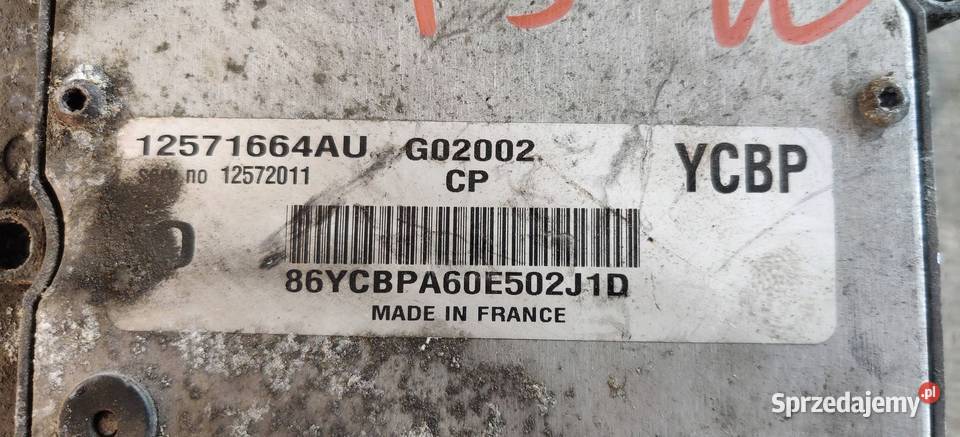 OPEL VECTRA C 2004 STEROWNIK SILNIKA MODUŁ ECU osobowe Gliwice