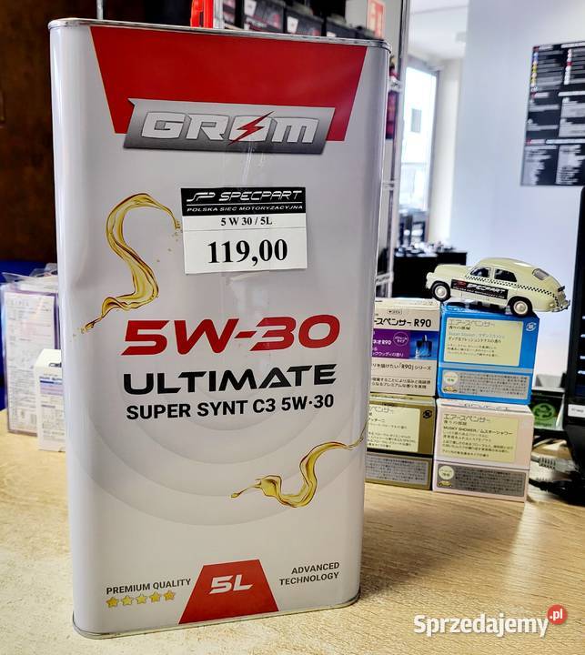Olej syntetyczny GROM 5W30 Super Synthetic 5L Gorzów Wielkopolski