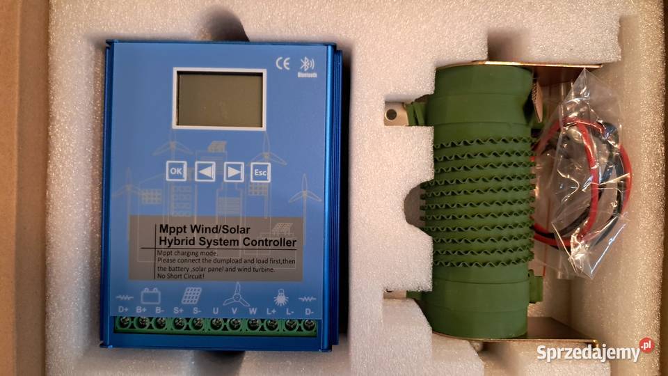 Kontroler hybrydowy MPPT Wind 800W Solar 600W Ostrów Wielkopolski