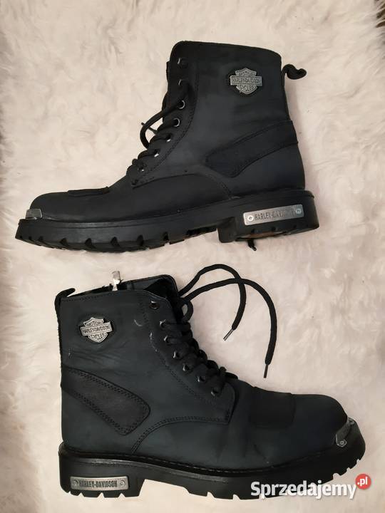 Sprzedam czarne oryginalnie botki Harley skóra Bochnia