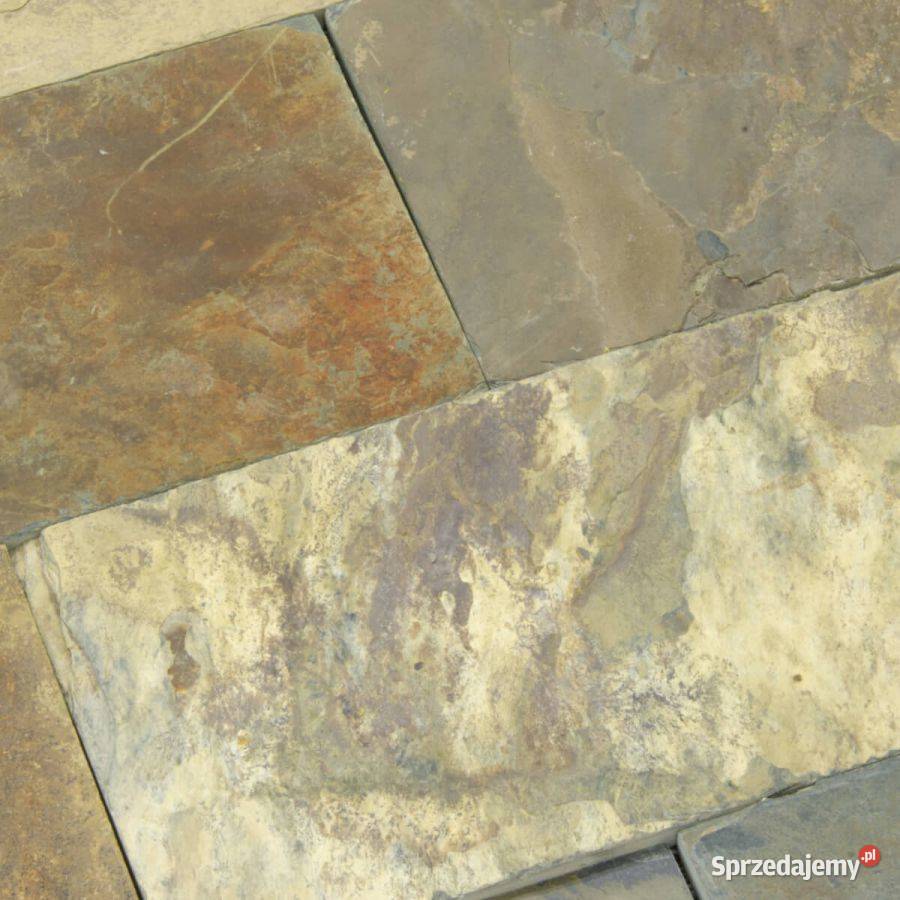 Płytki Łupek California Gold naturalny 30x15x1 Łódź