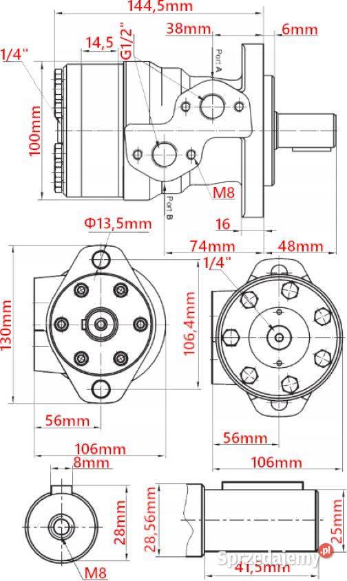 Silnik Hydrauliczny BMR SMR OMP 80 3 ALSG2 GR2 sprzedam