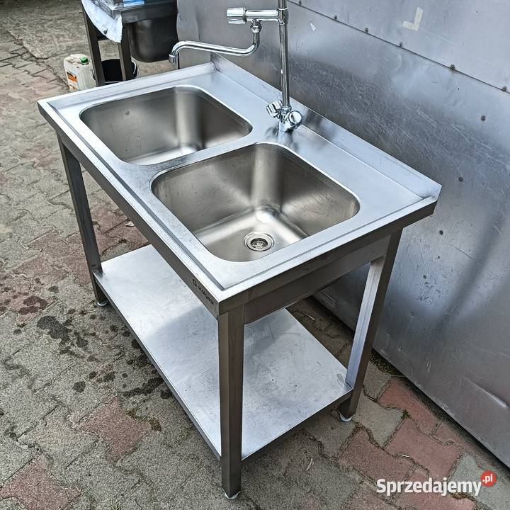 Zlew gastronomiczny 2komorowy 100x60x85 Słupia Kapitulna sprzedam