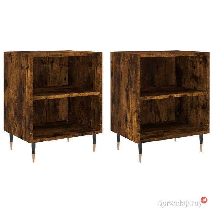 Szafki nocne 2 przydymiony dąb 40x30x50 WM826775 mazowieckie Warszawa