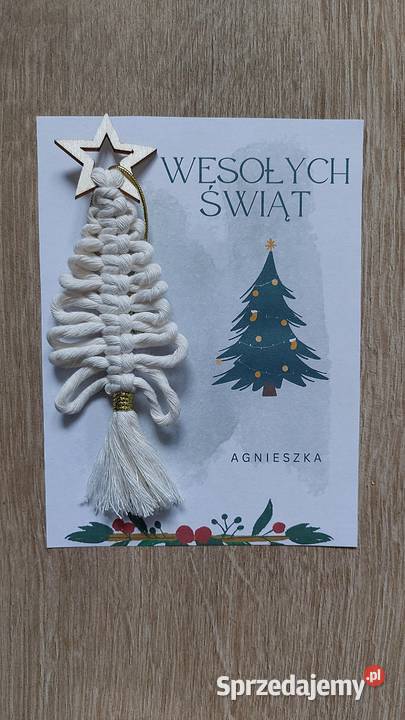 Drobny prezent na święta zawieszka na choinkę Baranów