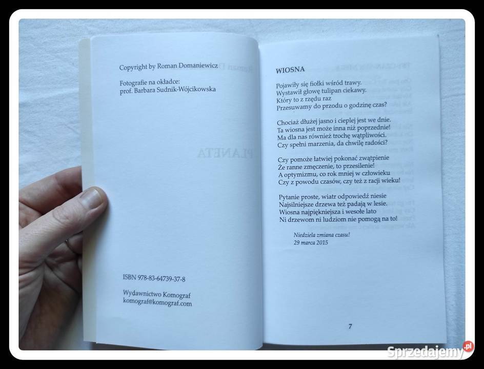 Roman Domaniewicz PLANETA wyd Komograf Płock
