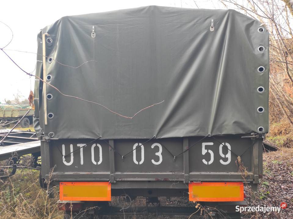 Przyczepa d46 45 tony stan perfekcyjny z wojska Burtowe i plandeki Ostrowiec Świętokrzyski