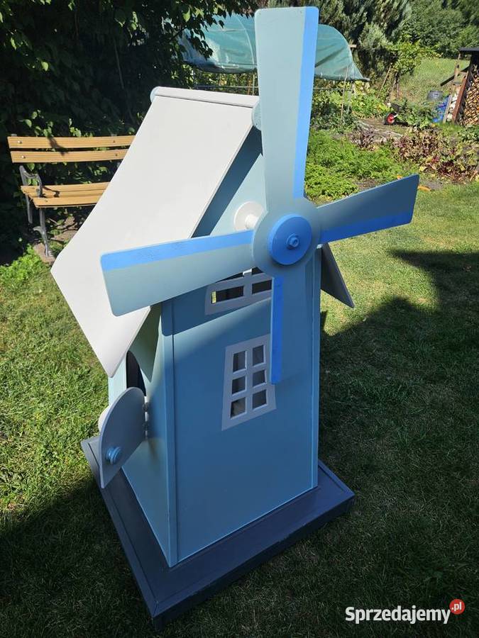 Wiatrak ogrodowy drewniany domek dzieci duży lubelskie Lublin