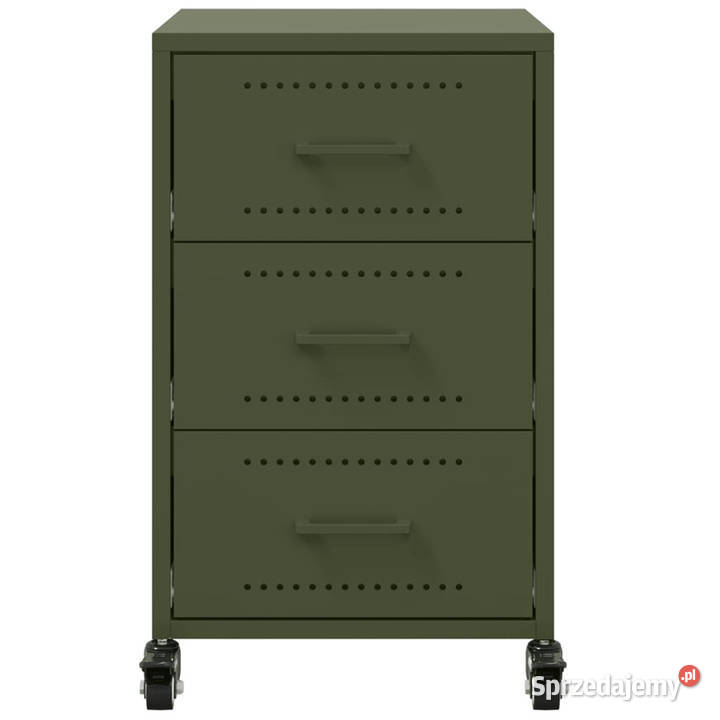 Szafka nocna oliwkowa zieleń 36x39x59 stal Warszawa