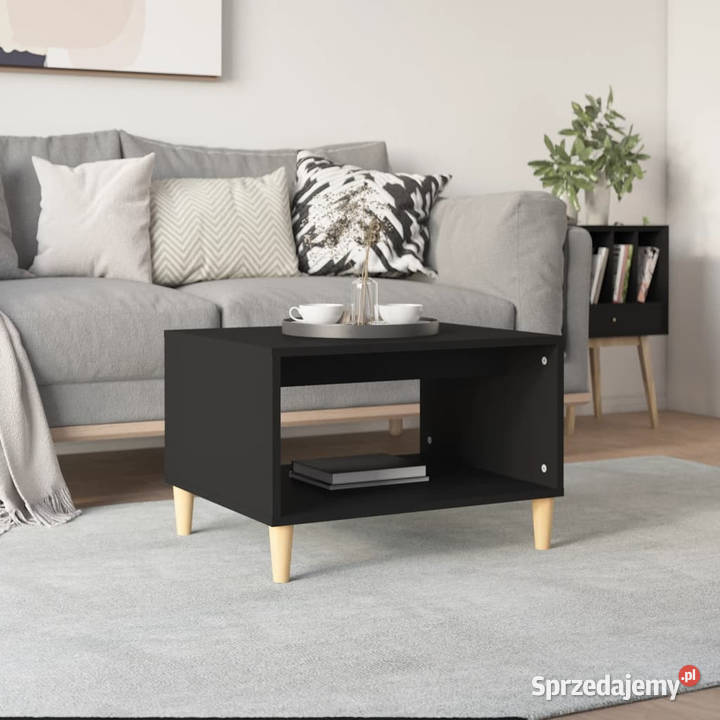 Stolik kawowy czarny 60x50x40 materiał Warszawa sprzedam