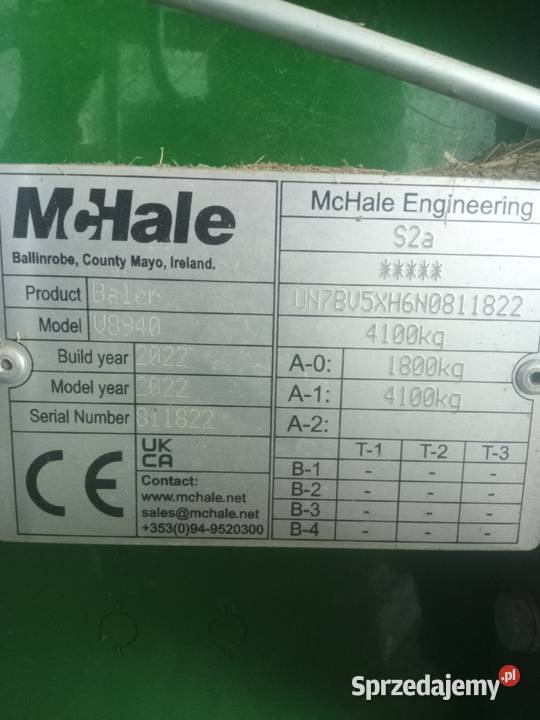 mchale v8 180 pierwszy właściciel 2022r Lublin