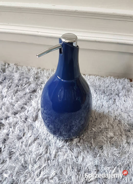 Ceramiczny dozownik do mydła duży 640 ml granat sprzedam