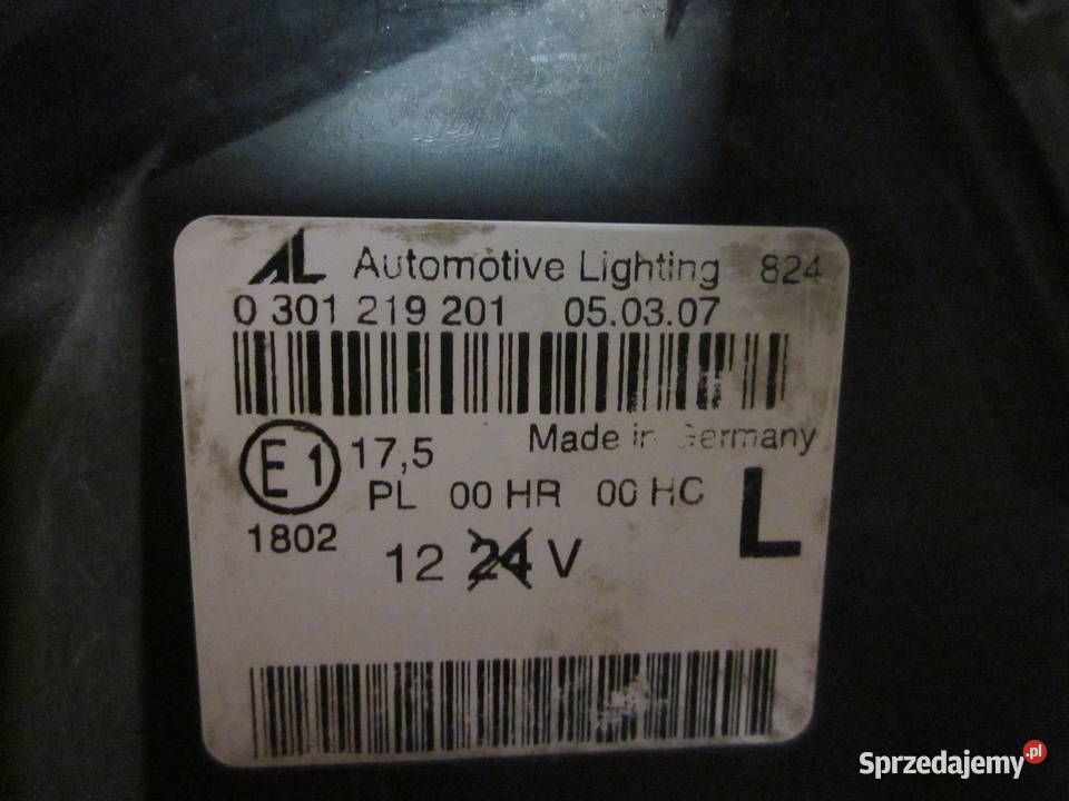 A4B7 lampa zwykła A7 lewa przód manualna podlaskie Białystok
