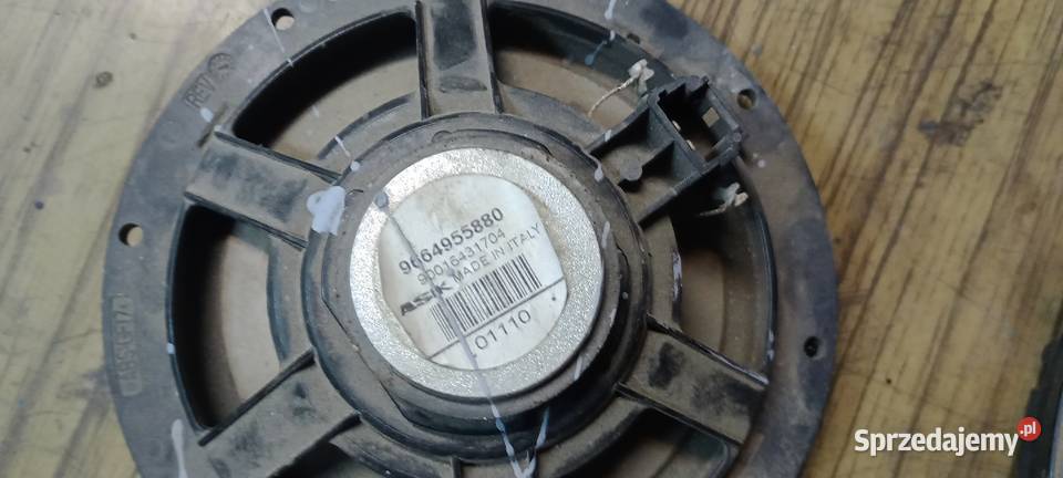 Głośniki samochodowe citroen peugeot osobowe Sprzęt audio fabryczny Dywity