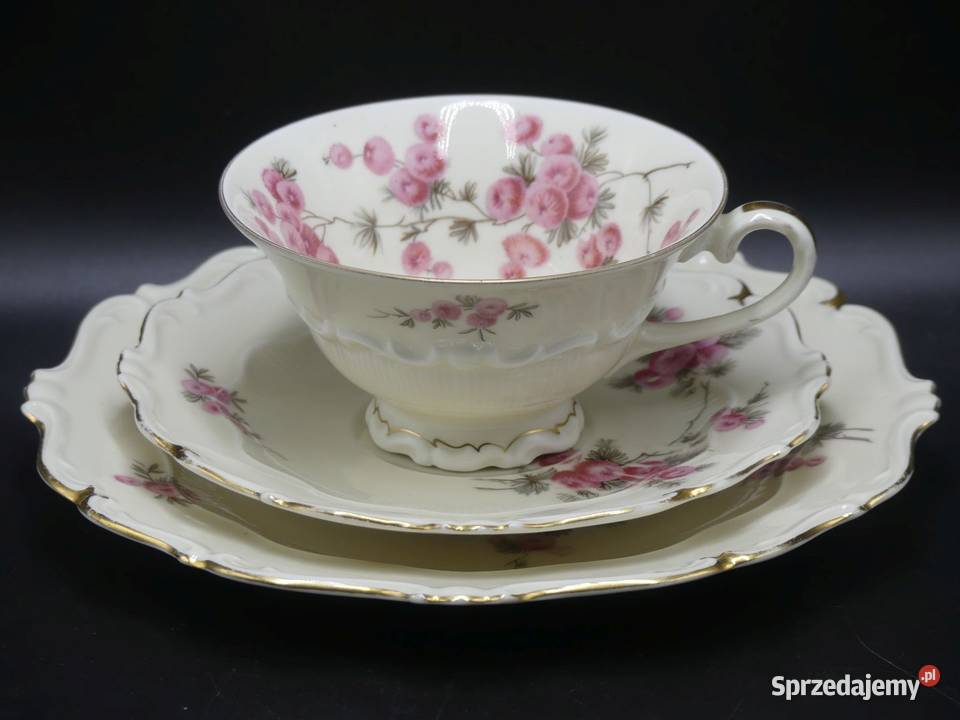 Komplet śniadaniowy Sorau Żary czerwone Mimozy sprzedam