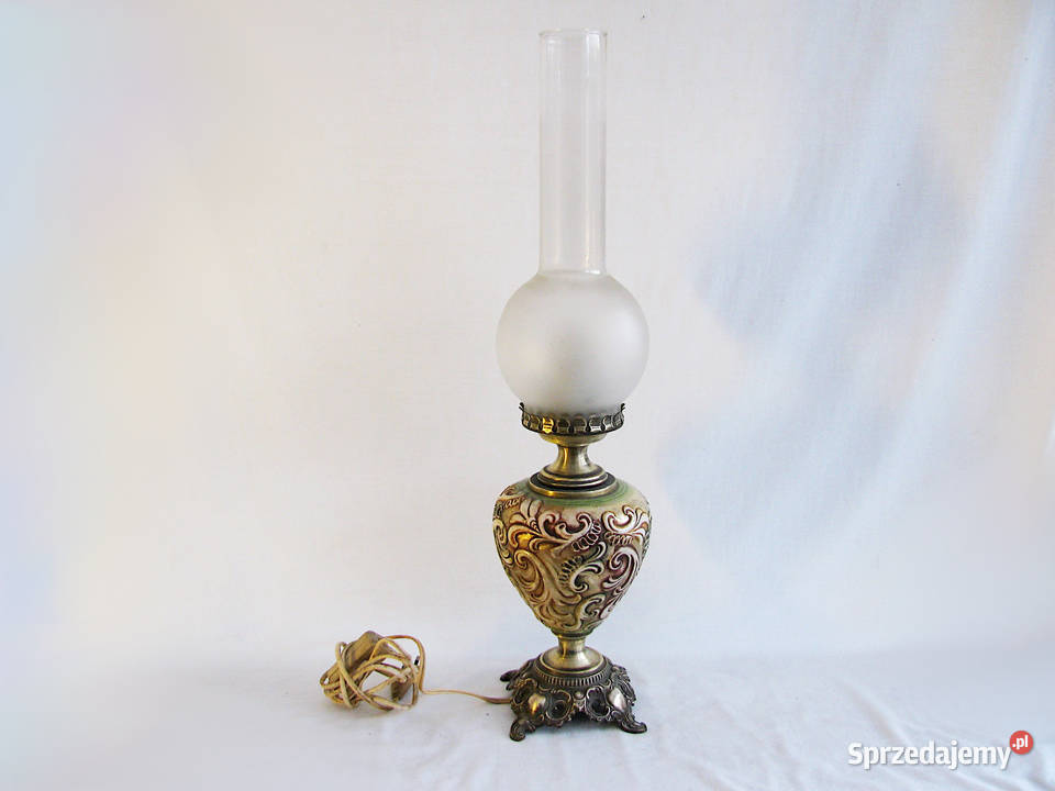 Piękna Stara Ceramiczna Lampka Antyk zachodniopomorskie Szczecinek sprzedam