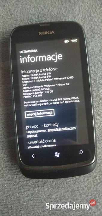 nokia lumia 610 windows phone 78 rm835 telefon Sandomierz