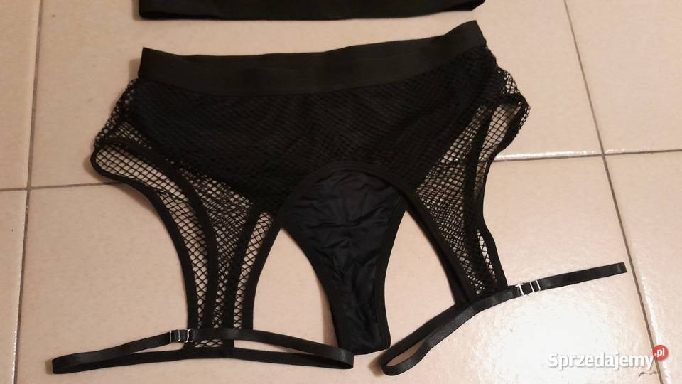 komplet zestaw strój pole dance czarny Warszawa