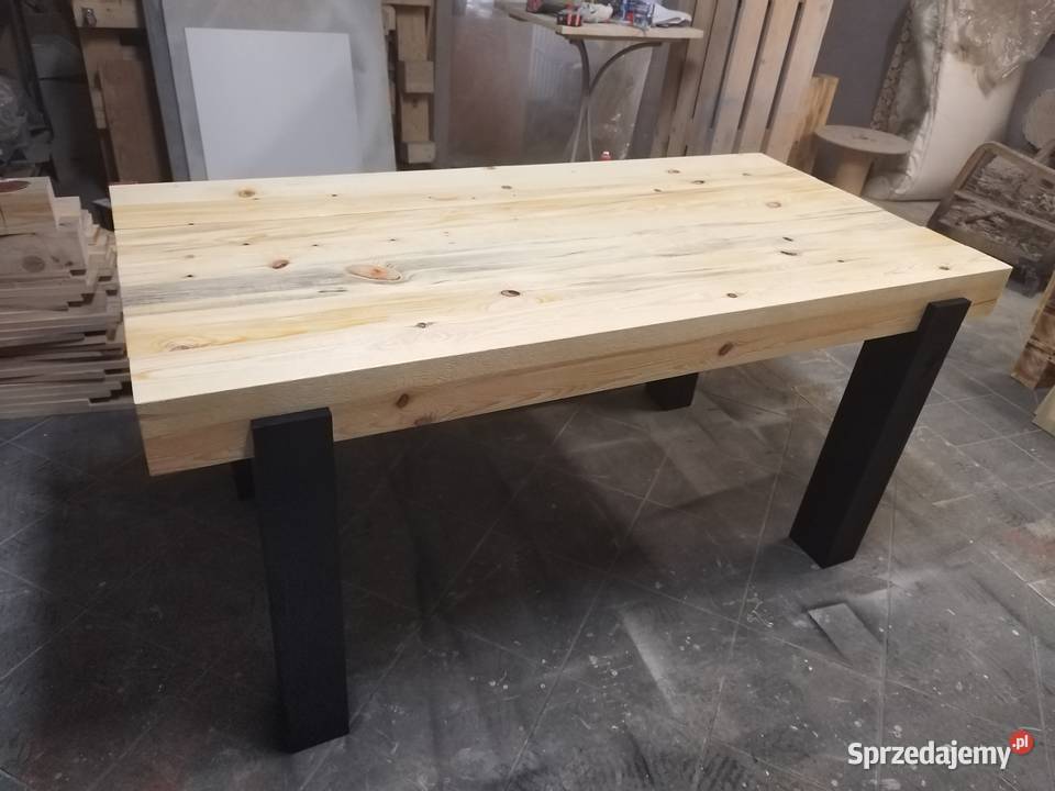 Promocja stół loft lite drewno 47cm