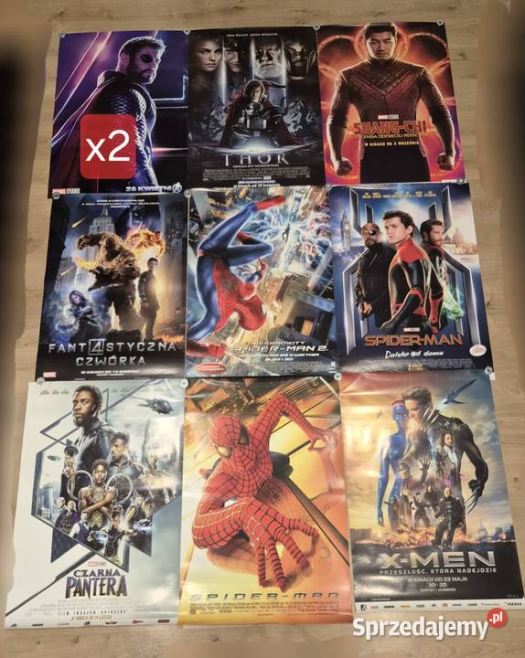 Plakaty kinowe Marvel DC 59 sztuk