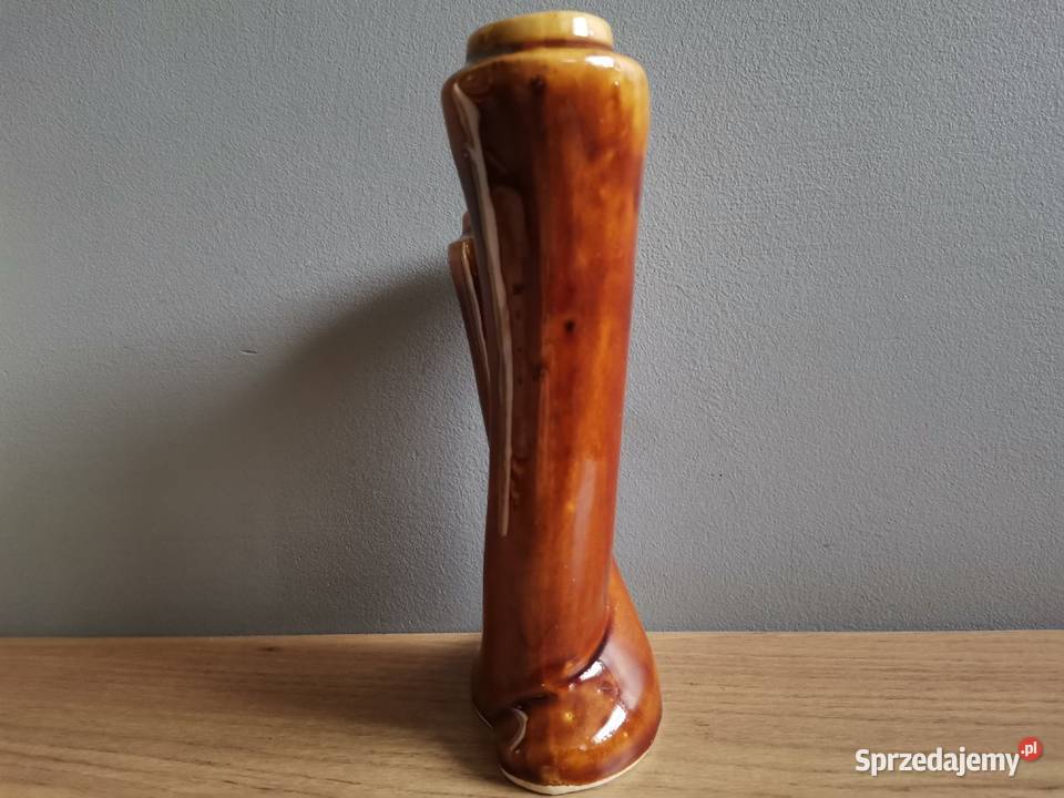 Stary wazon świecznik ceramika design PRL 1960 Katowice