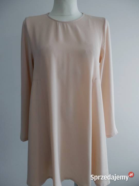 Sukienka Zara Trapezowa Wizytowa Koktajlowa Łomża