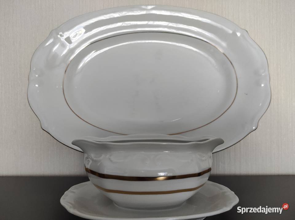Półmisek duży sosjerka stara porcelana Chodzież Białystok