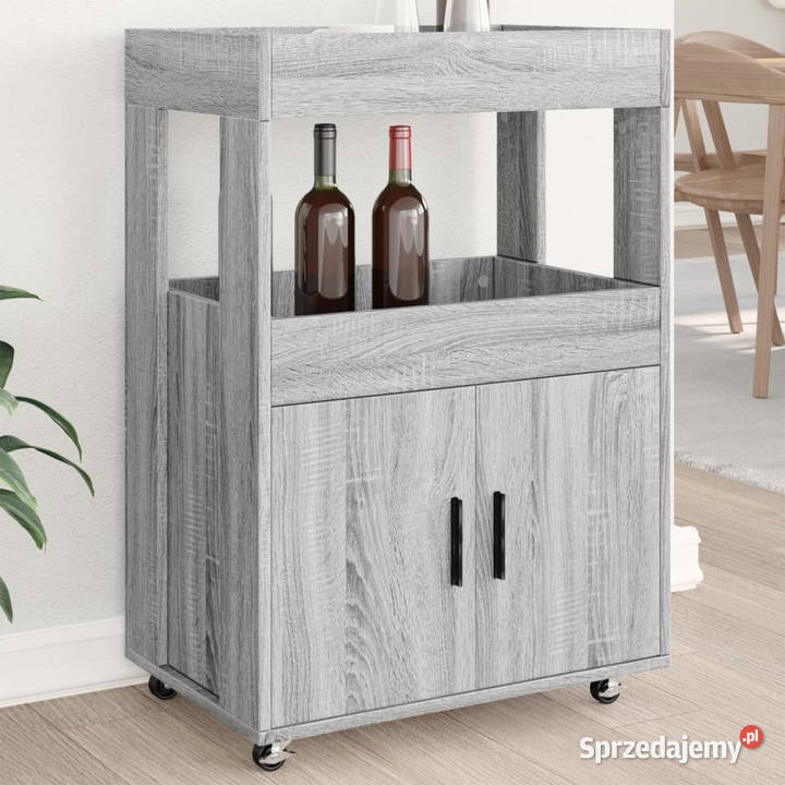 Wózek barowy szary dąb sonoma 60x395x89 WM848274 Meble mazowieckie
