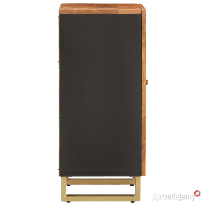 Szafka brązowoczarna 40x335x75 lite drewno mango mazowieckie