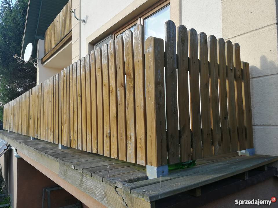 Balustrada balkonowa drewniana Zamość