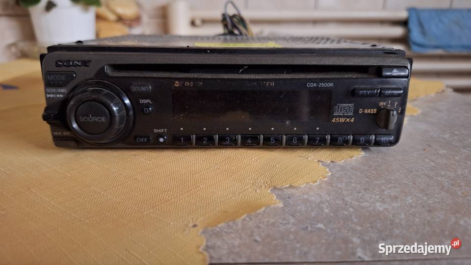 Radio sony cdx2500r sprawne Zblewo