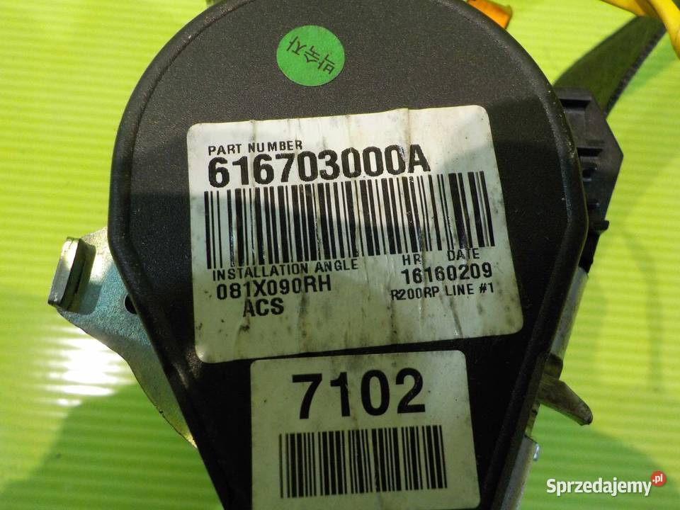 CRUZE I 09r pas bezpieczenstwa prawy przod z Części samochodowe Suków sprzedam