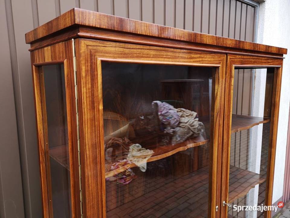 Witryna Serwantka ARTDECO Politura Orzech Stara Swarzędz sprzedam