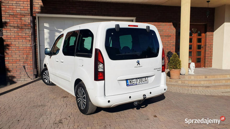Peugeot Partner 16 BHDI 100 SALON I WŁTempomat światła do jazdy dziennej łódzkie Aleksandrów Łódzki