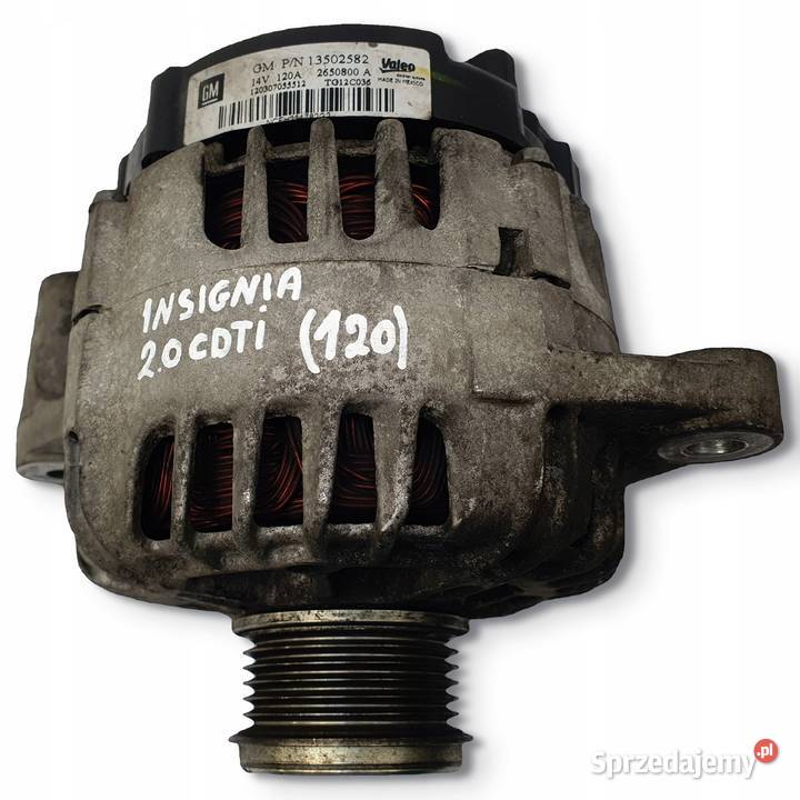 ALTERNATOR Opel Insignia 20 CDTI 120A GM Układ elektryczny, zapłon Chełm