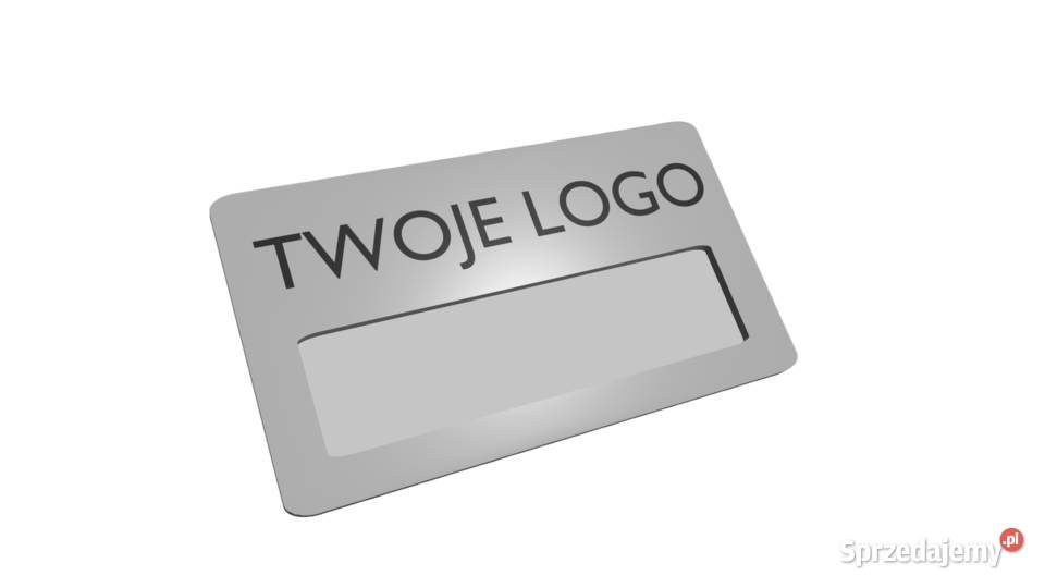 Identyfikator z okienkiem magnes 10 metalowy Biuro mazowieckie Chynów