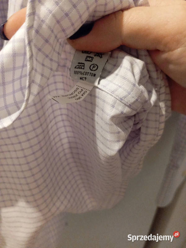 Koszula Męska Bawełna L Kratka Nowa Hawes Curtis Bydgoszcz