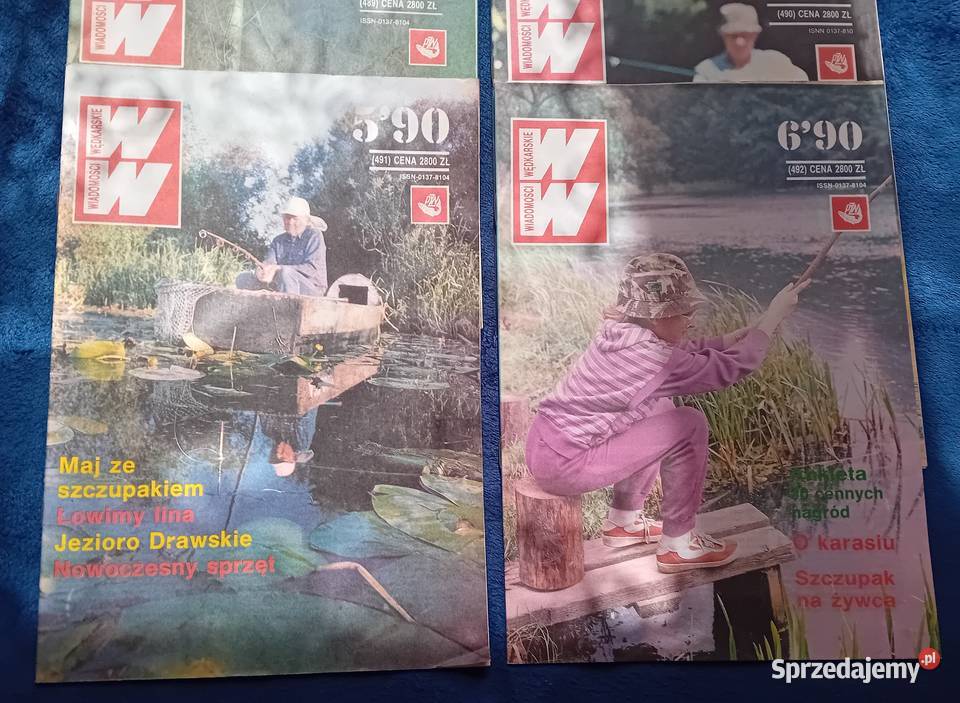 Miesięcznik Wiadomości Wędkarskie rocznik 1990 Koźminek