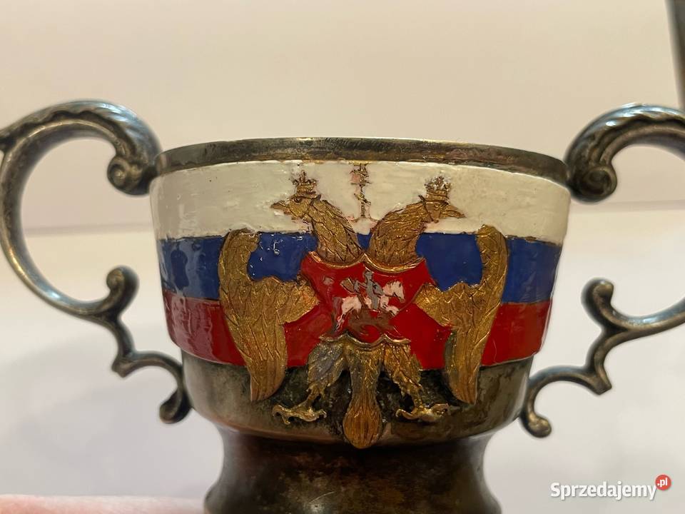 Puchar okolicznościowy z herbem carskiej Rosji małopolskie Kraków