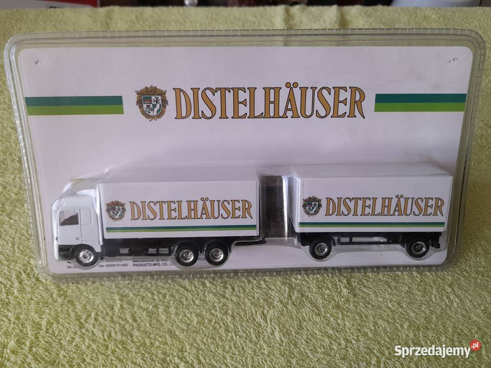 Kolekcjonerski model ciężarówki z przyczepą Kostrzyn nad Odrą