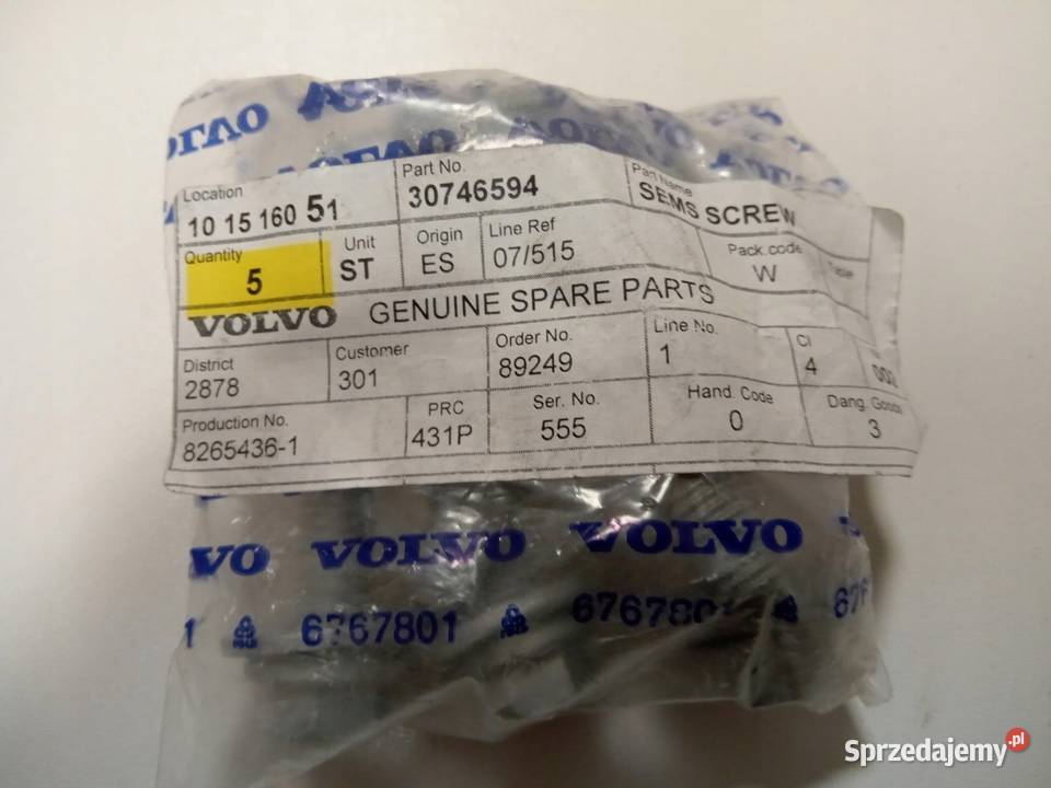 ŚRUBA WAHACZA GÓRNEGO PRZÓD VOLVO XC60 XC90 II Nowy Tomyśl