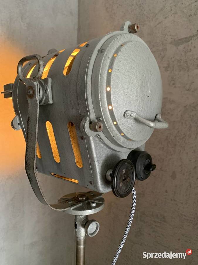 Vintage loft PRL lampa teatralno filmowa 1963r wielkopolskie Poznań sprzedam