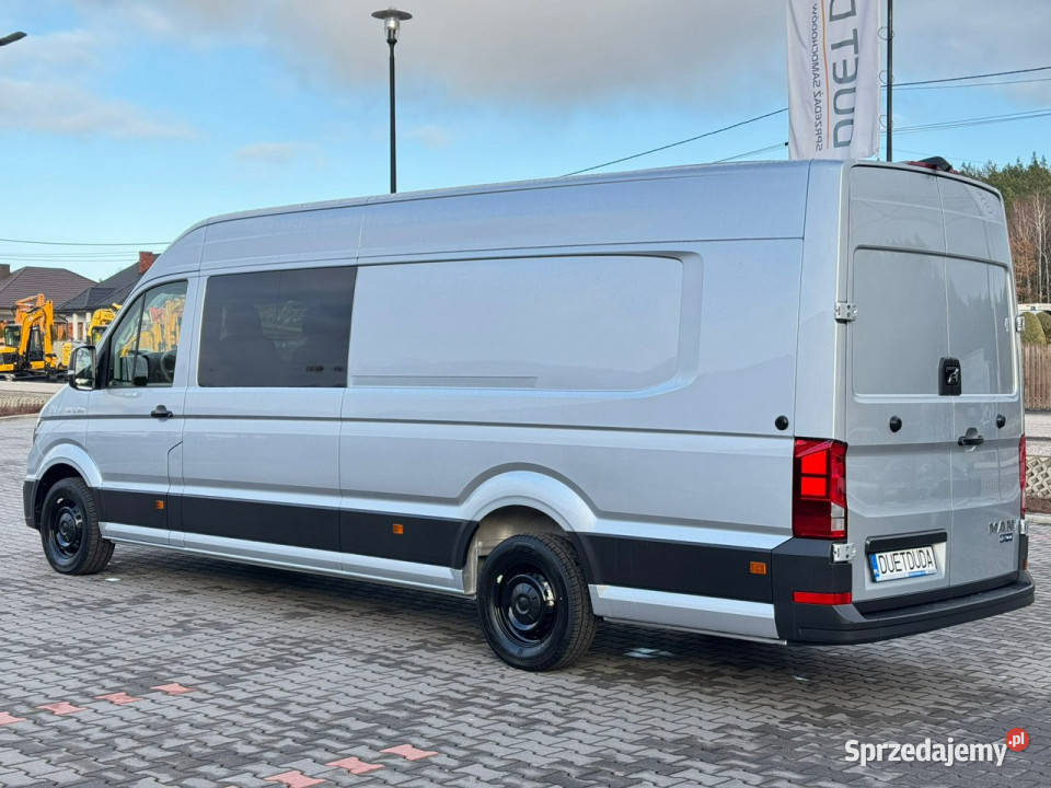 Man TGE 3180 Doka 7OSÓB Brygadówka LONG L5H3 diesel Widełki