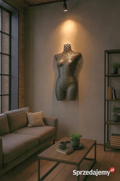 Rzeźba metal ścienna loft metaloplastyka na